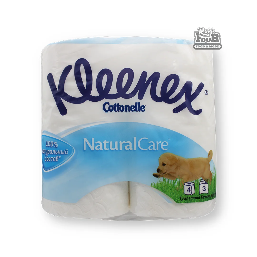 Three-layer toilet paper "Kleenex Nature care" 4pcs
